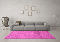 Machine Washable Abstract Pink Modern Rug, wshabs1703pnk