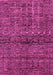 Machine Washable Abstract Pink Modern Rug, wshabs1704pnk