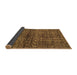 Sideview of Abstract Brown Modern Rug, abs1704brn