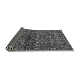 Sideview of Abstract Gray Modern Rug, abs1704gry