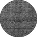 Round Abstract Gray Modern Rug, abs1704gry