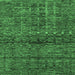 Square Abstract Emerald Green Modern Rug, abs1704emgrn