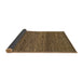 Sideview of Abstract Bakers Brown Modern Rug, abs1705