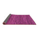 Sideview of Abstract Pink Modern Rug, abs1705pnk