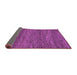 Sideview of Abstract Purple Modern Rug, abs1705pur