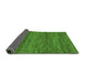 Sideview of Abstract Green Modern Rug, abs1705grn