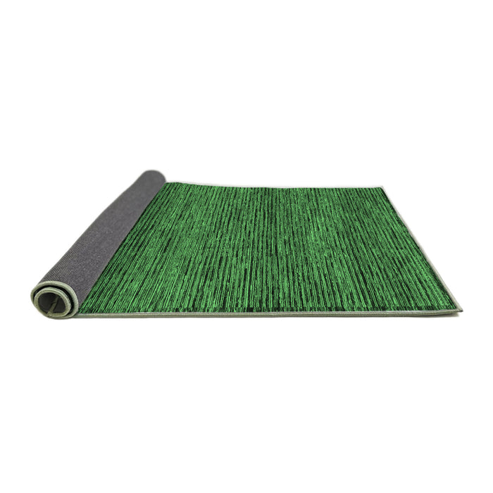 Sideview of Abstract Emerald Green Modern Rug, abs1705emgrn