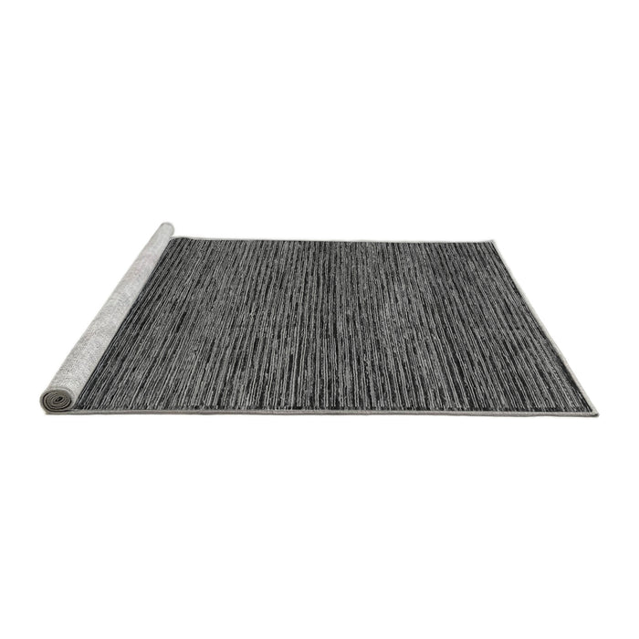 Sideview of Machine Washable Abstract Gray Modern Rug, wshabs1705gry
