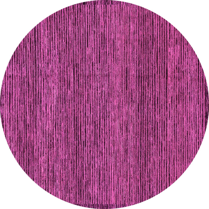 Round Machine Washable Abstract Pink Modern Rug, wshabs1705pnk