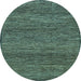 Round Abstract Light Blue Modern Rug, abs1705lblu