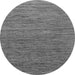 Round Abstract Gray Modern Rug, abs1706gry