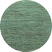 Round Machine Washable Abstract Light Blue Modern Rug, wshabs1706lblu