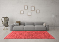 Machine Washable Abstract Red Modern Rug, wshabs1706red