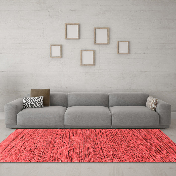 Modern Red Washable Rugs