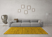 Machine Washable Abstract Yellow Modern Rug, wshabs1706yw