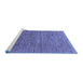 Sideview of Machine Washable Abstract Blue Modern Rug, wshabs1706blu