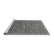 Sideview of Machine Washable Abstract Gray Modern Rug, wshabs1706gry