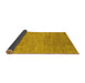 Sideview of Abstract Yellow Modern Rug, abs1707yw