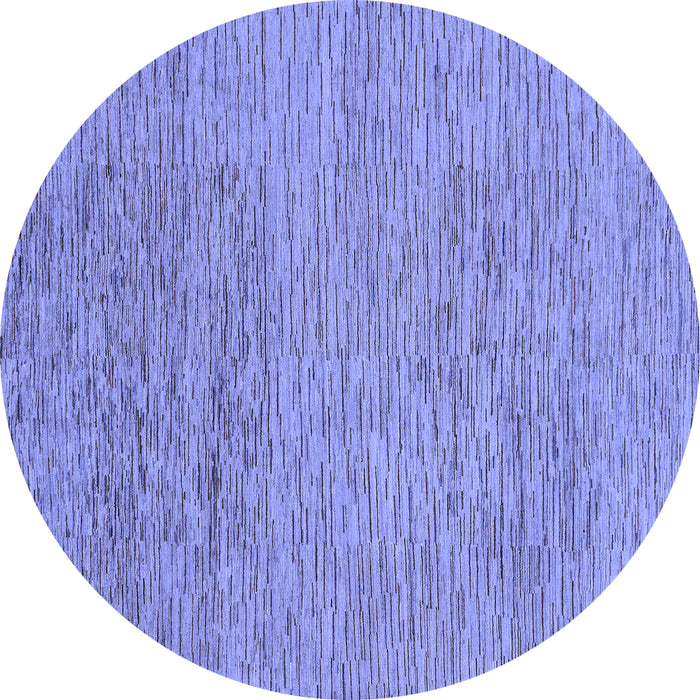 Round Machine Washable Abstract Blue Modern Rug, wshabs1707blu