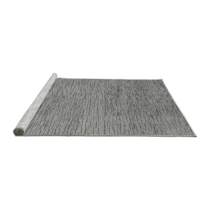 Sideview of Machine Washable Abstract Gray Modern Rug, wshabs1707gry