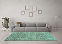 Machine Washable Abstract Light Blue Modern Rug, wshabs1707lblu