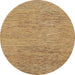 Round Abstract Orange Modern Rug, abs1707