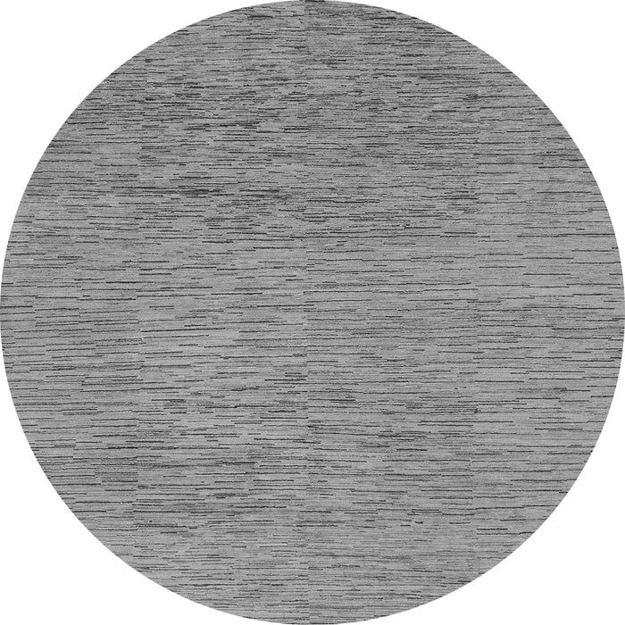 Round Machine Washable Abstract Gray Modern Rug, wshabs1707gry