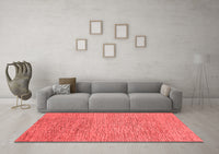 Machine Washable Abstract Red Modern Rug, wshabs1707red