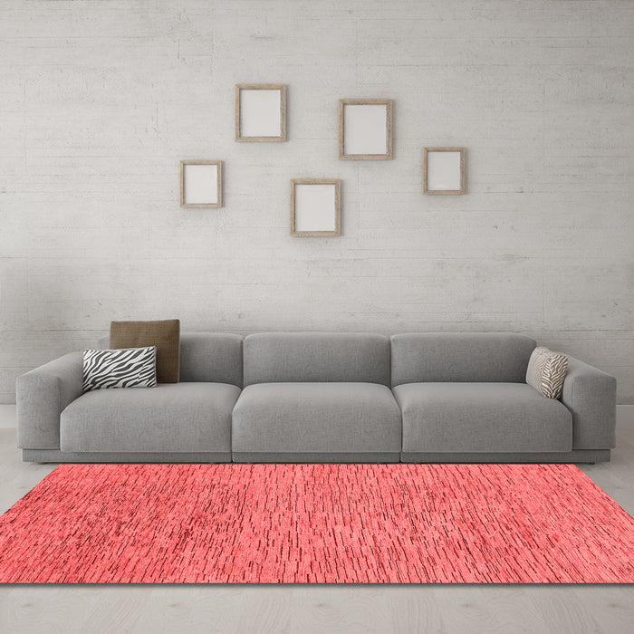 Modern Red Washable Rugs