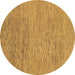 Round Abstract Brown Modern Rug, abs1707brn