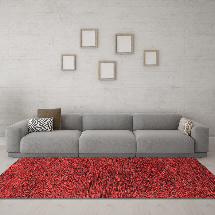 Modern Red Washable Rugs