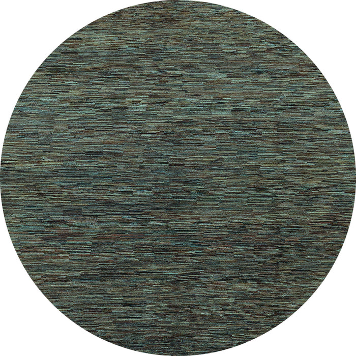 Round Machine Washable Abstract Light Blue Modern Rug, wshabs1708lblu