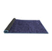 Sideview of Abstract Blue Modern Rug, abs1708blu