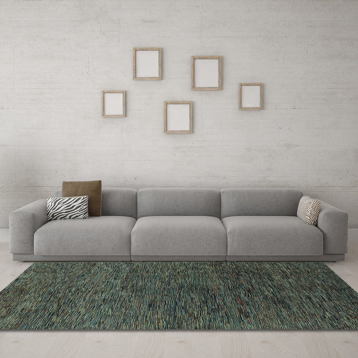 Machine Washable Abstract Light Blue Modern Rug in a Living Room, wshabs1708lblu