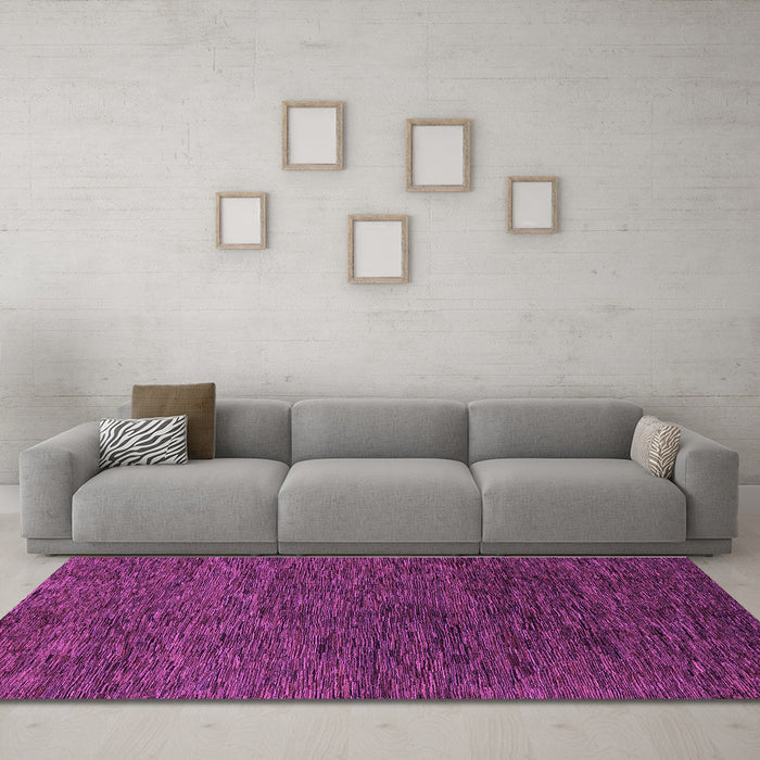 Machine Washable Abstract Purple Modern Area Rugs in a Living Room, wshabs1708pur