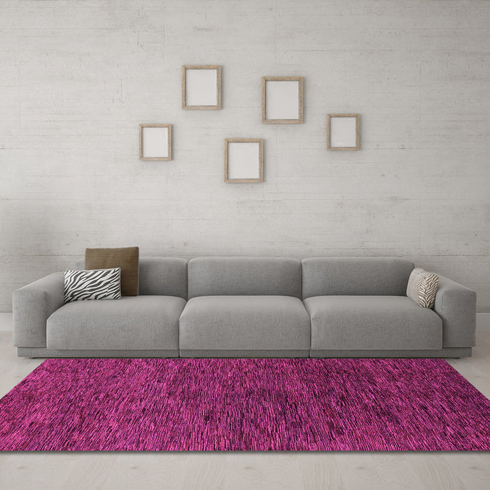 Machine Washable Abstract Pink Modern Rug in a Living Room, wshabs1708pnk