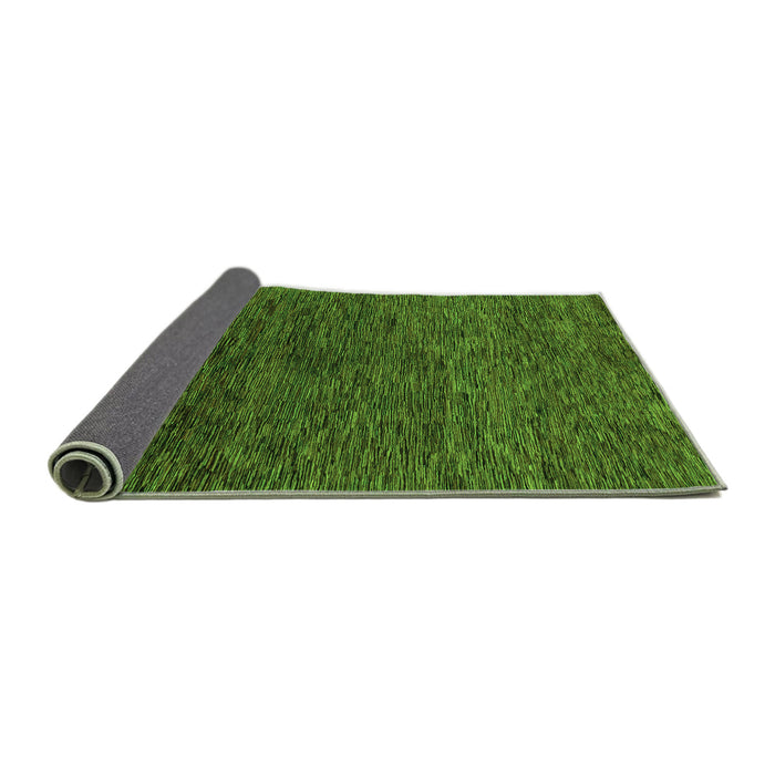 Sideview of Abstract Green Modern Rug, abs1708grn