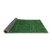 Sideview of Abstract Emerald Green Modern Rug, abs1708emgrn