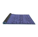 Sideview of Abstract Blue Modern Rug, abs1709blu