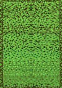 Abstract Green Modern Rug, abs1709grn