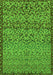 Abstract Green Modern Rug, abs1709grn