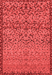 Abstract Red Modern Rug, abs1709red