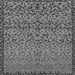 Square Machine Washable Abstract Gray Modern Rug, wshabs1709gry