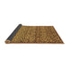 Sideview of Abstract Brown Modern Rug, abs1709brn