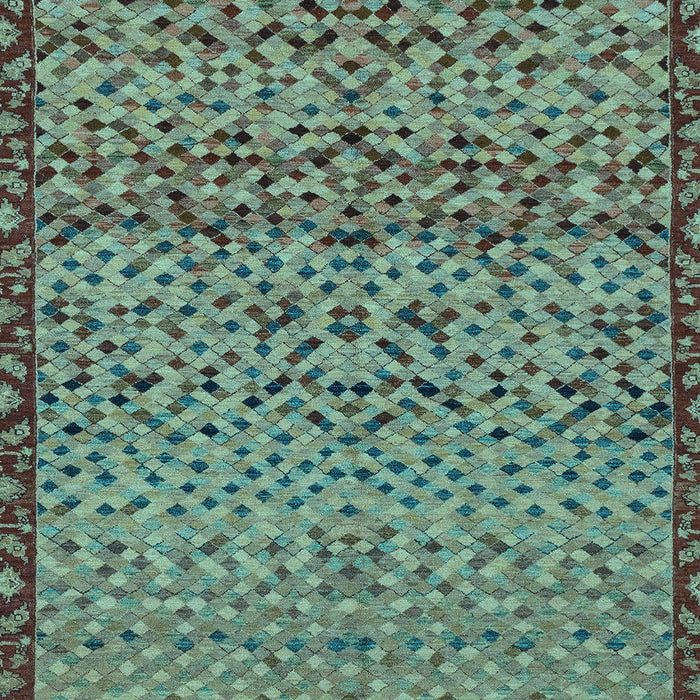 Machine Washable Abstract Light Blue Modern Rug, wshabs1709lblu
