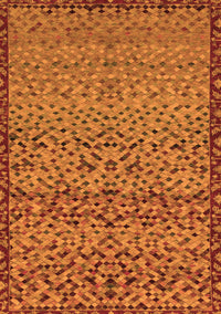 Abstract Orange Modern Rug, abs1709org