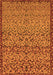 Abstract Orange Modern Rug, abs1709org