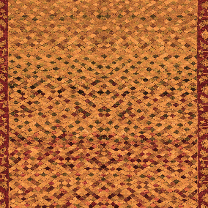Abstract Orange Modern Rug, abs1709org