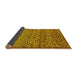 Sideview of Abstract Yellow Modern Rug, abs1709yw