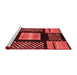 Modern Red Washable Rugs